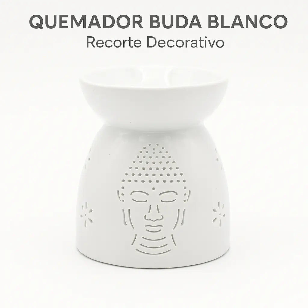 Branding quemador Buda blanco