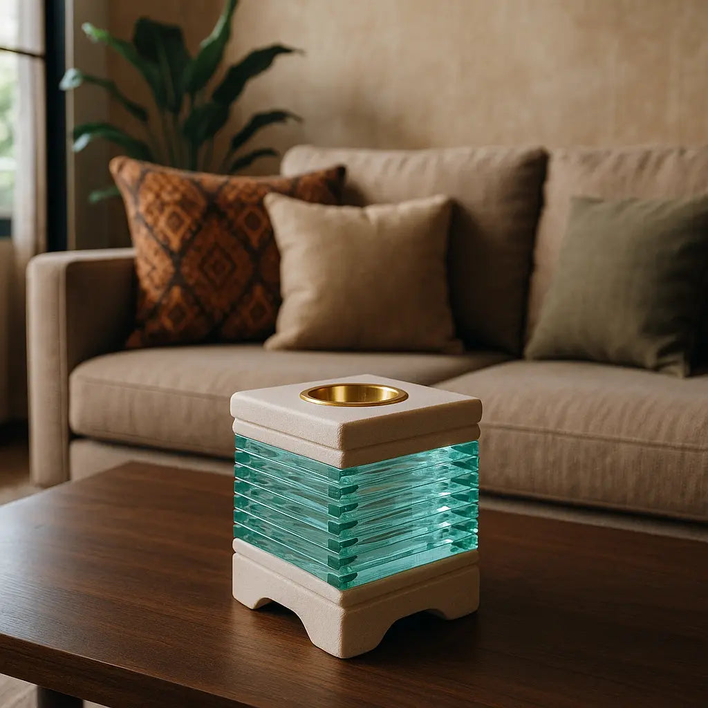 Quemador en sala moderna