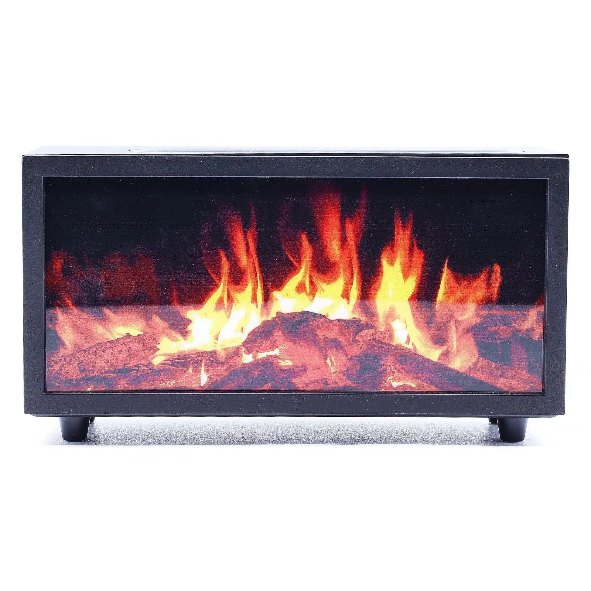 Difusor de Aroma con Efecto de Llama y Sonido de Aves - USB Negro con Cambio de Color MyZenvita