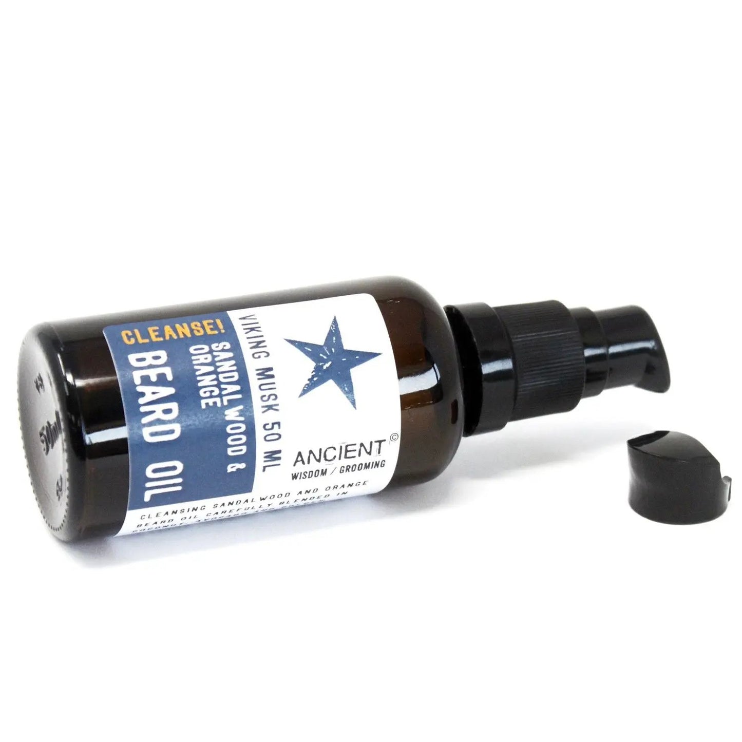 Aceite para Barba Almizcle Vikingo 50ml - Naranja y Sándalo Limpiador MyZenvita