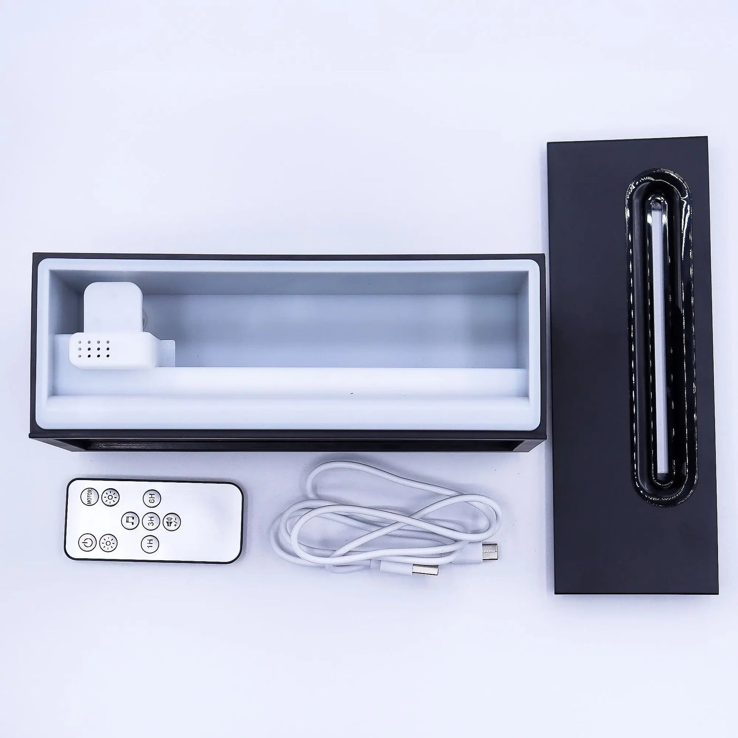 Difusor de Aroma con Efecto de Llama y Sonido de Aves - USB Negro con Cambio de Color MyZenvita