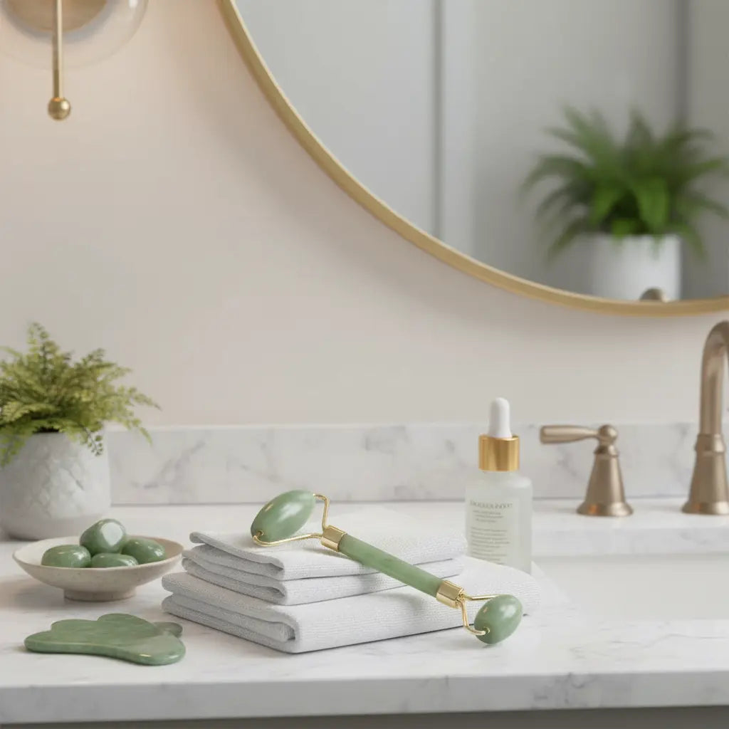 Bathroom vanity jade