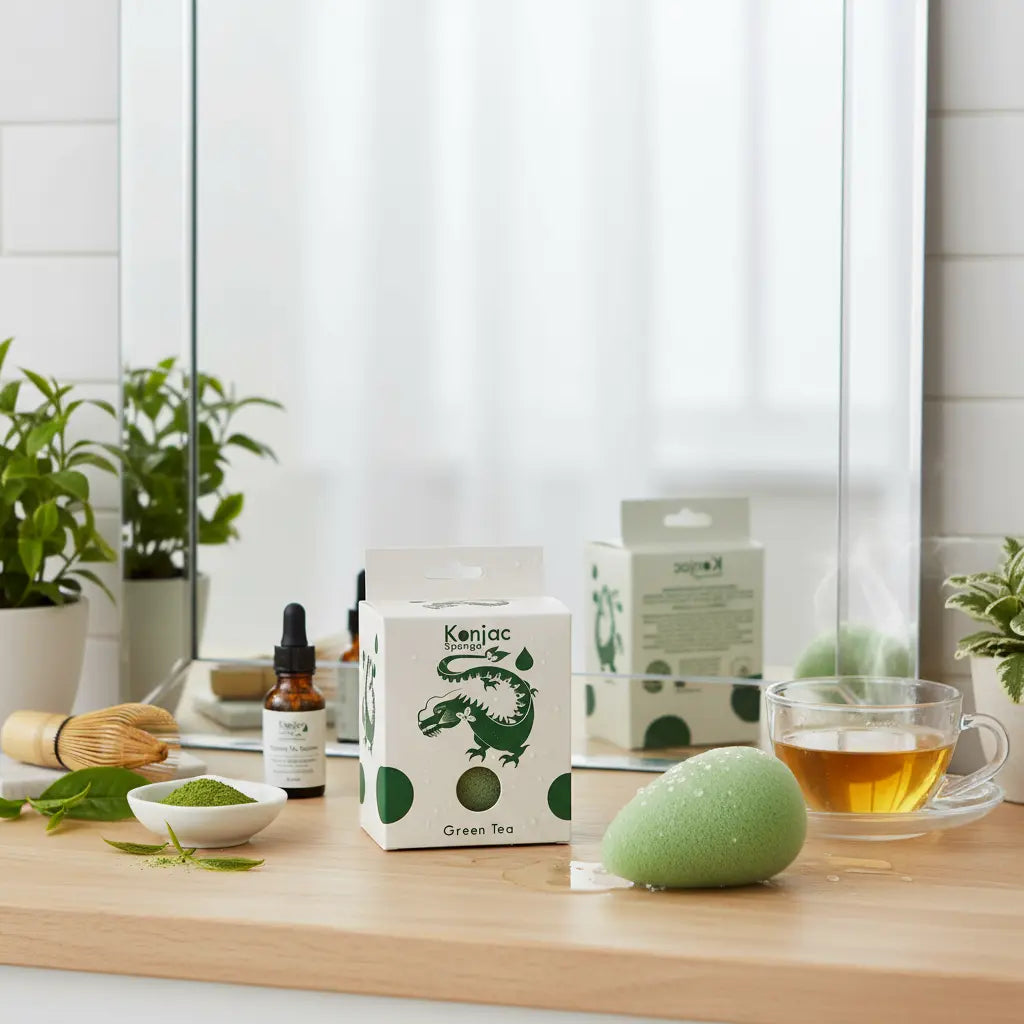 Bathroom vanity té verde