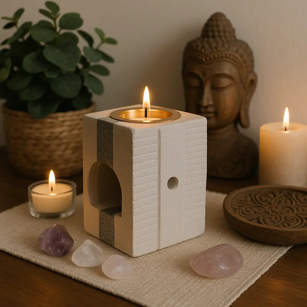 Combo en rincón de meditación