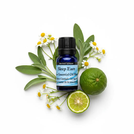 Con bergamota, salvia y manzanilla - fondo blanco