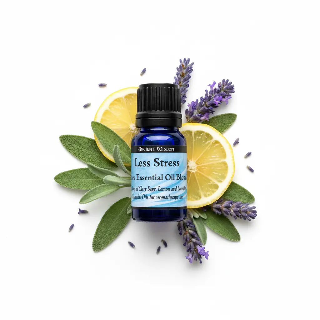 Con salvia, limón y lavanda - fondo blanco