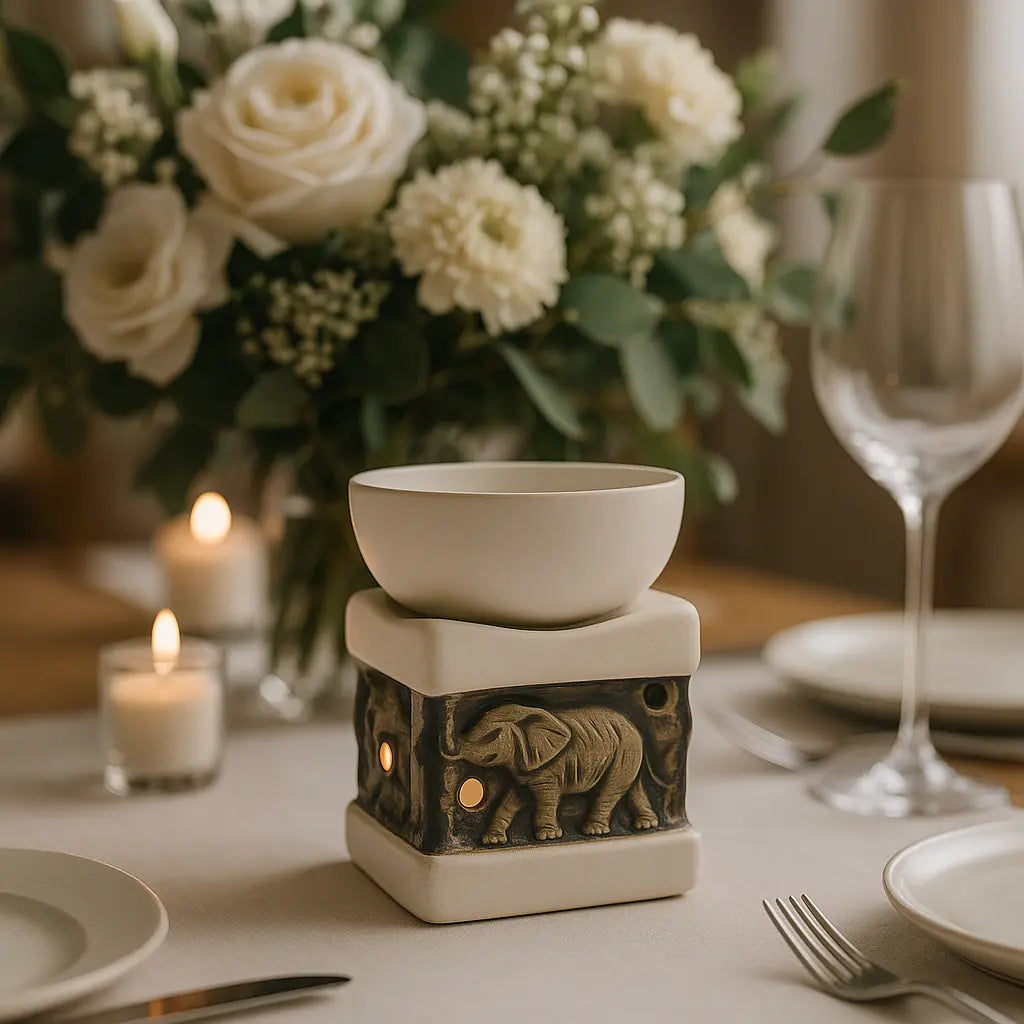 Elefante blanco como pieza central