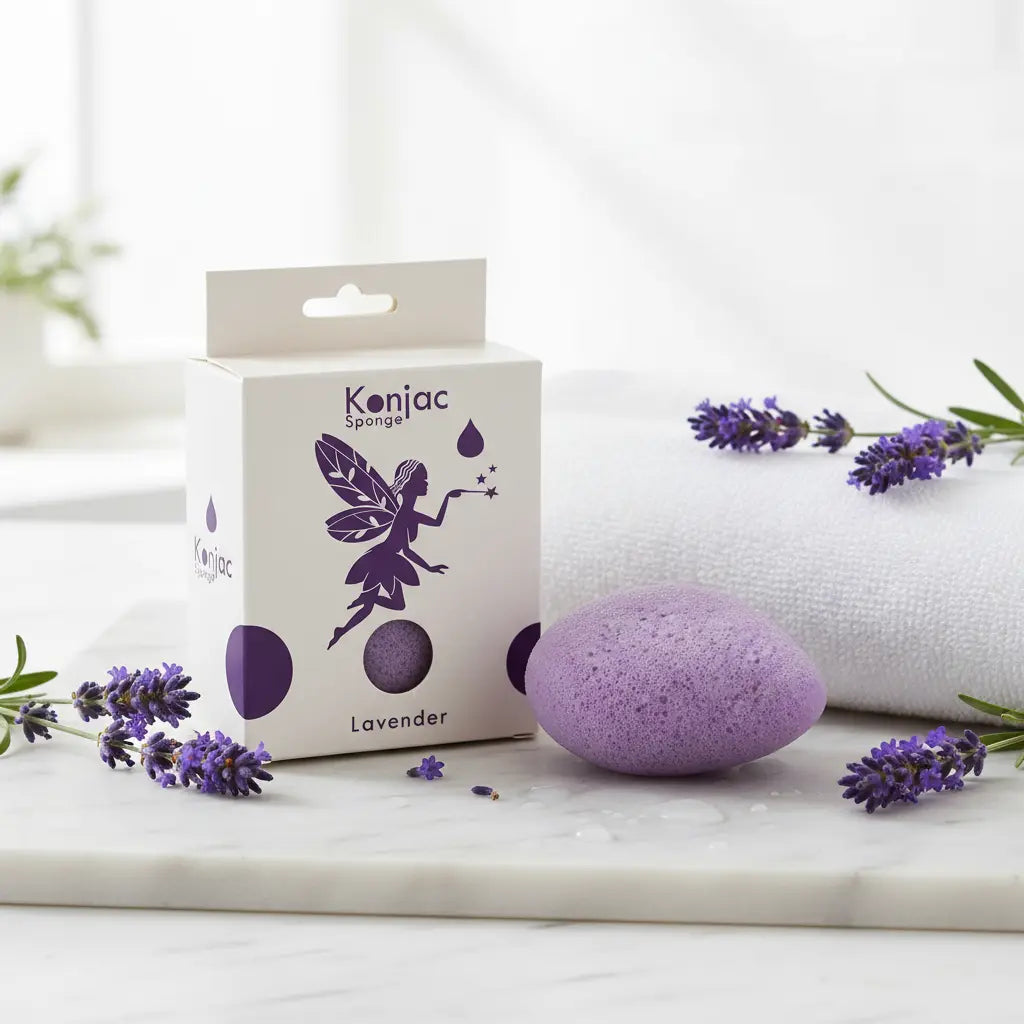 Esponja spa con lavanda