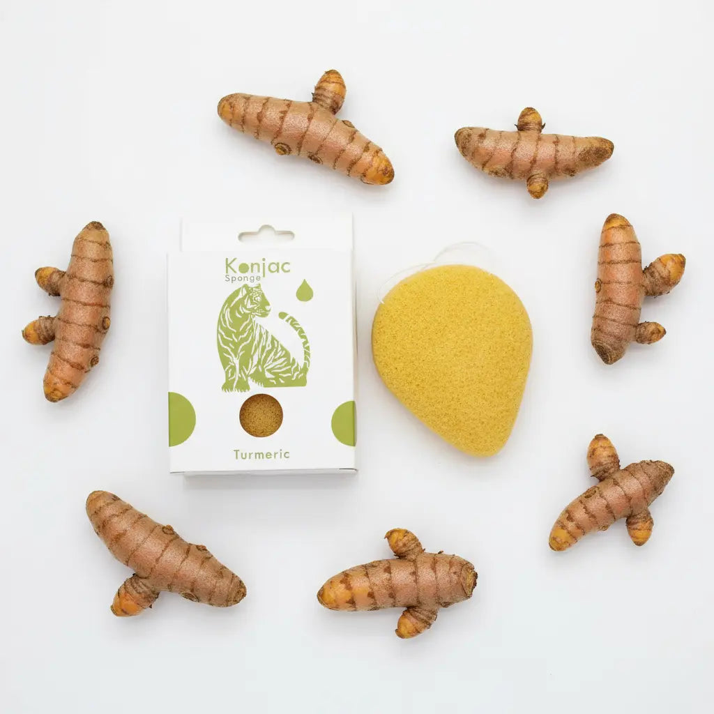 Flat lay con cúrcuma