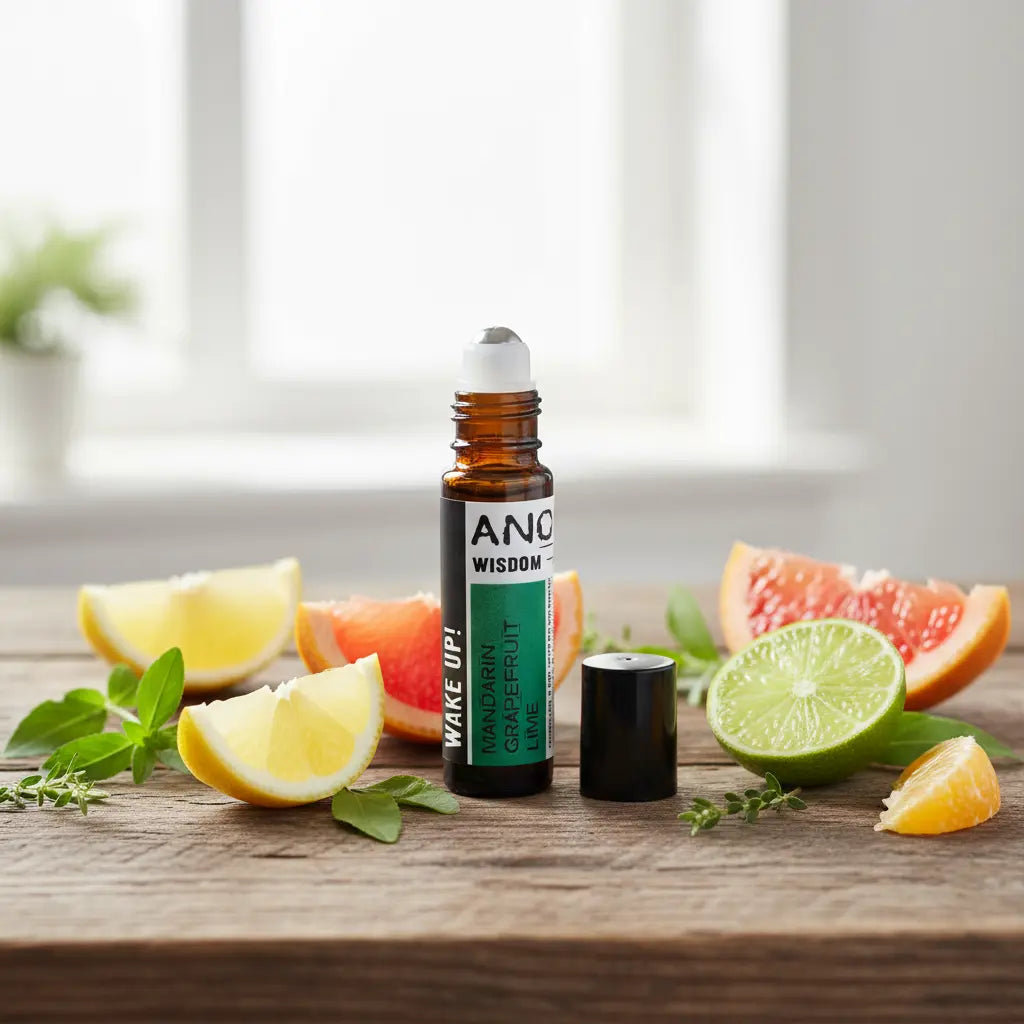 Hero madera rústica con cítricos frescos